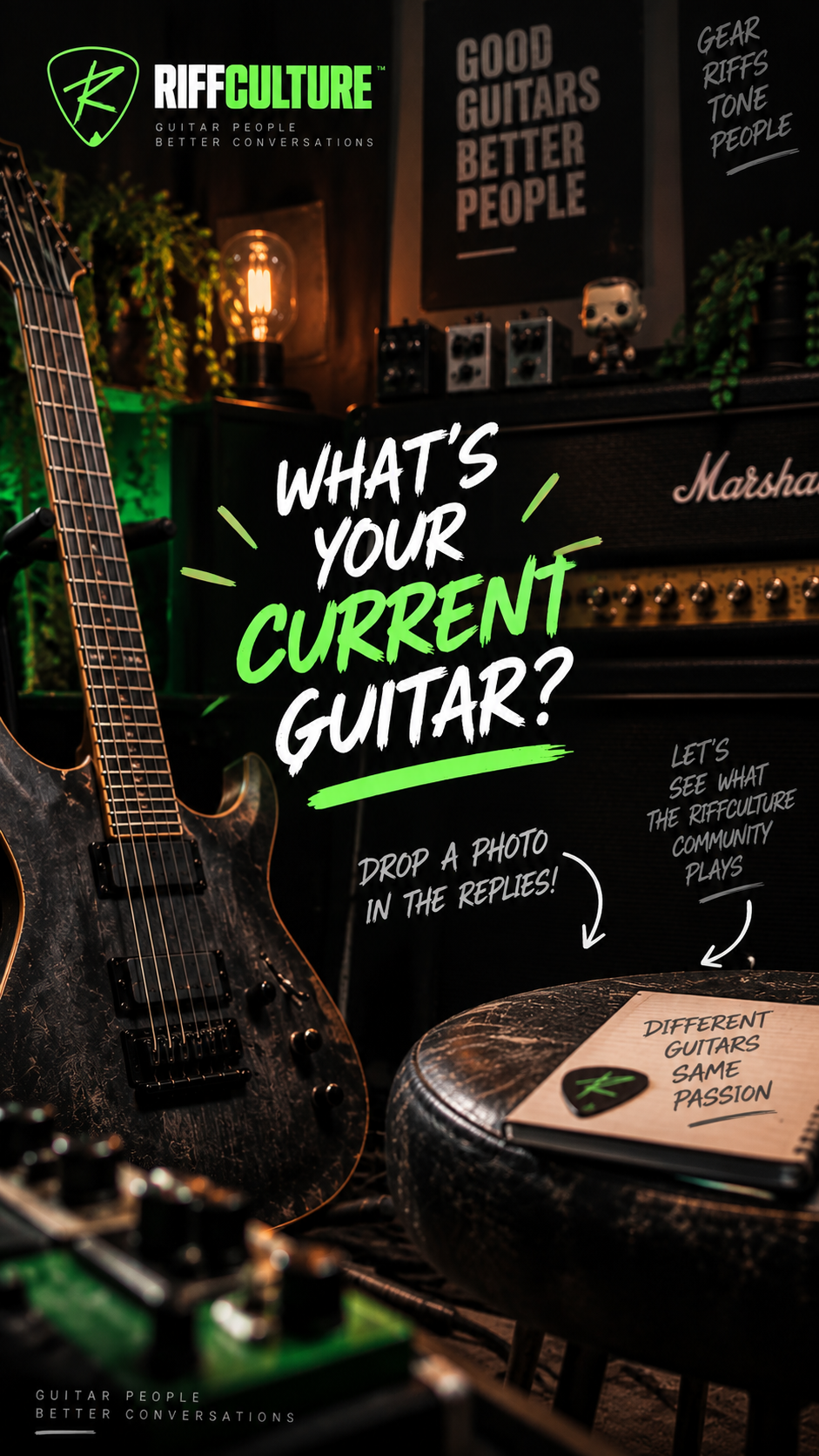 RiffCulture guitar studio graphic
